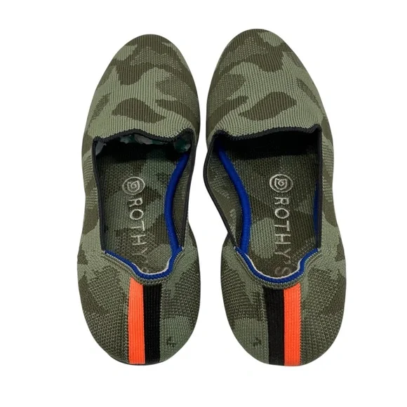 Rothy’s The Loafer Olive Camo Comfort Slip On Flats Women’s 7.5 - Picture 8 of 14